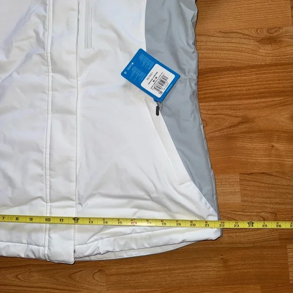 Columbia Ava Alpine II Insulated Waterproof Women Sz M Ski Jacket White Grey New - Picture 10 of 15